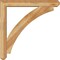 Ekena Millwork Thorton Craftsman Rough Sawn Bracket w/ Offset Brace, Western Red Cedar, 6"W x 38"D x 38"H BKT0604X38X38THR04RWR - alternate 2